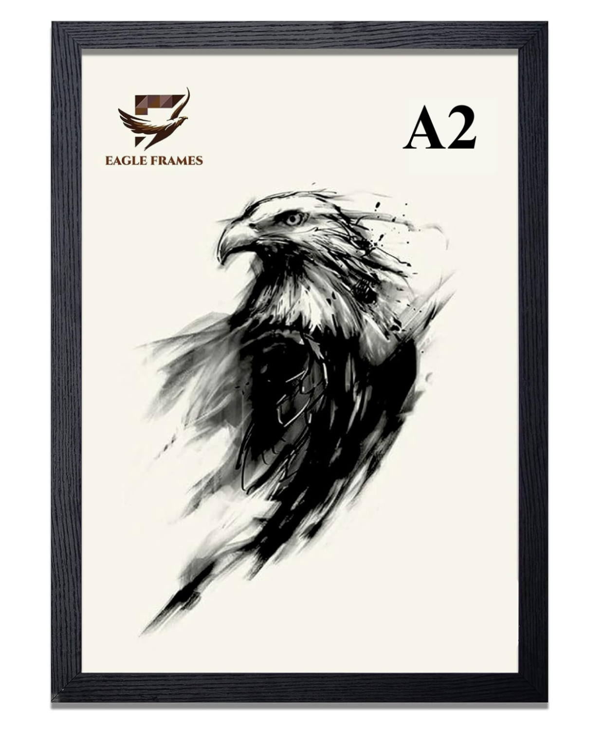 A2 Photo Frame Black Wooden - EAGLE FRAMES